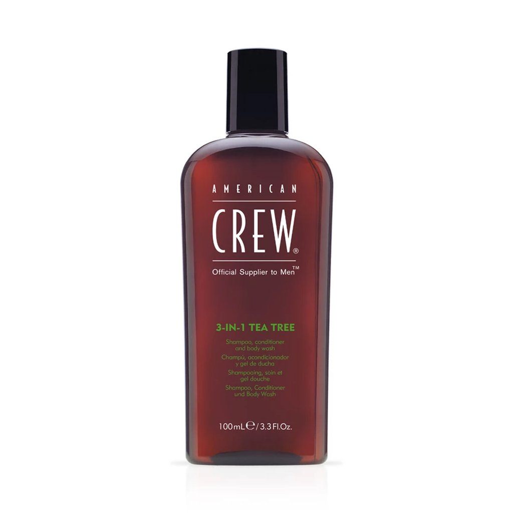 American Crew 3 in 1 Tea Tree Shampoo Conditioner and Body Wash 250ml